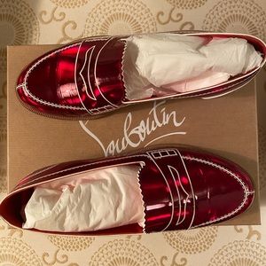 Christian Louboutin • Red Loafers
